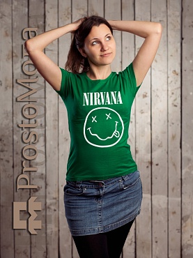 Женская футболка с лого Nirvana