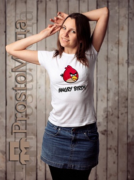 Женская футболка Энгри Бердс (2)