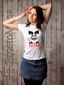 Женская футболка OBEY (силуэт)