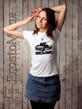 Женская футболка World of Tanks с танком