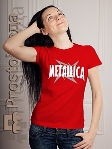 Женская футболка Metallica (со звездой)
