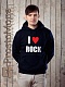 Мужская толстовка I love rock