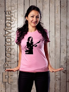 Женская футболка с Kirk Hammett (Metallica)