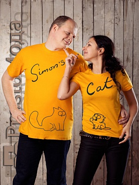 Парные футболки Simon's cat