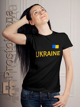 Женская футболка Ukraine