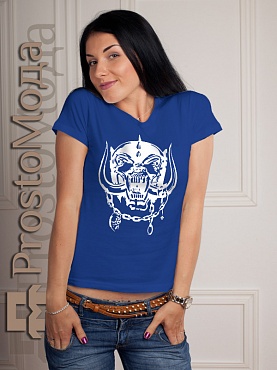 Женская футболка Motorhead (череп)