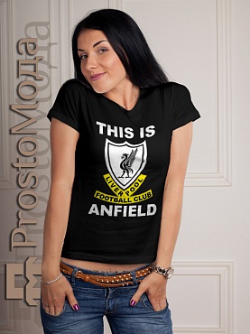 Женская футболка This Is Anfield