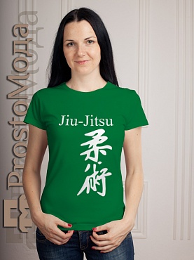 Женская футболка Jiu-Jitsu иероглиф