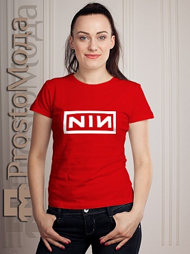 Женская футболка NIN