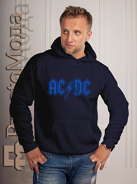 Мужская толстовка AC/DC Blue logo