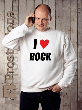 Свитшот I love rock
