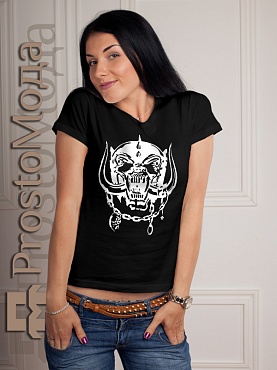 Женская футболка Motorhead (череп)
