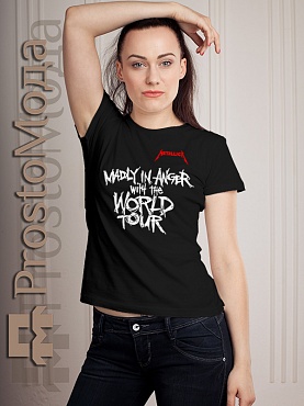 Женская футболка Metallica - World Tour