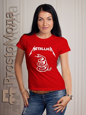 Женская футболка Metallica - The Black Album